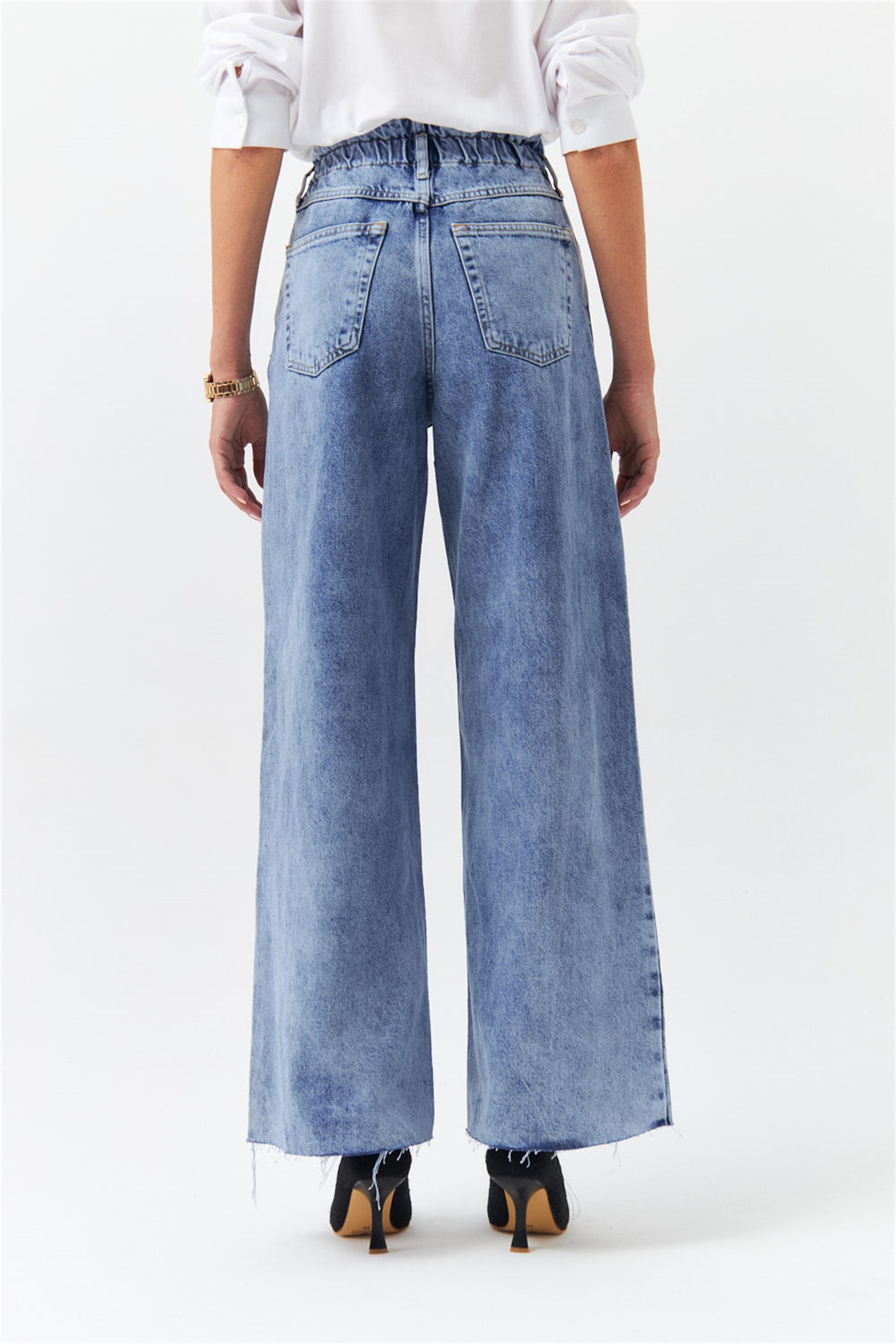 Dunkelblau 40 Rabatt 63 % DAMEN Jeans Wide leg jeans Basisch Roberto Fuzzi Wide leg jeans 