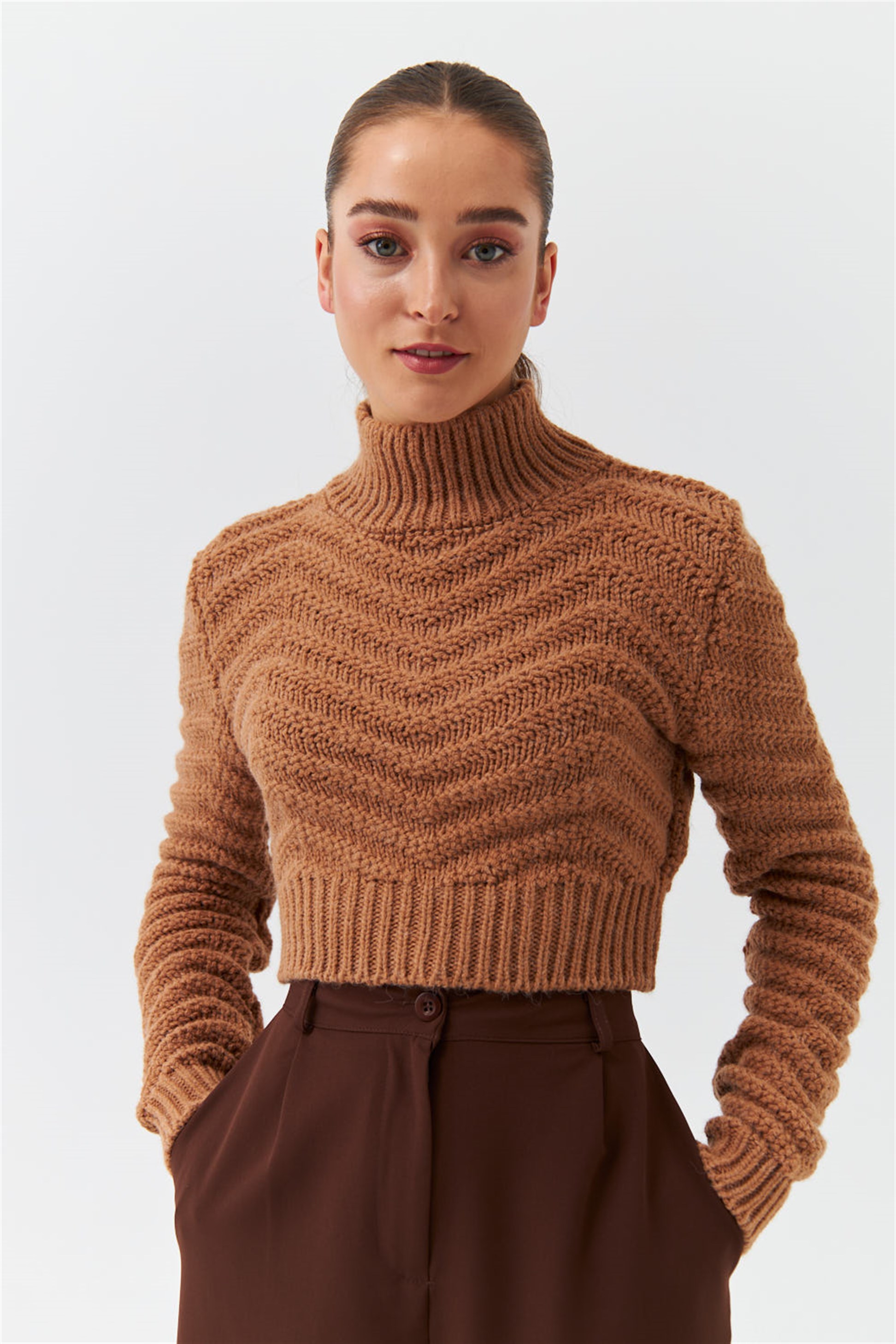 DAMEN Pullovers & Sweatshirts Pullover Häkel NoName Pullover Braun L Rabatt 66 % 