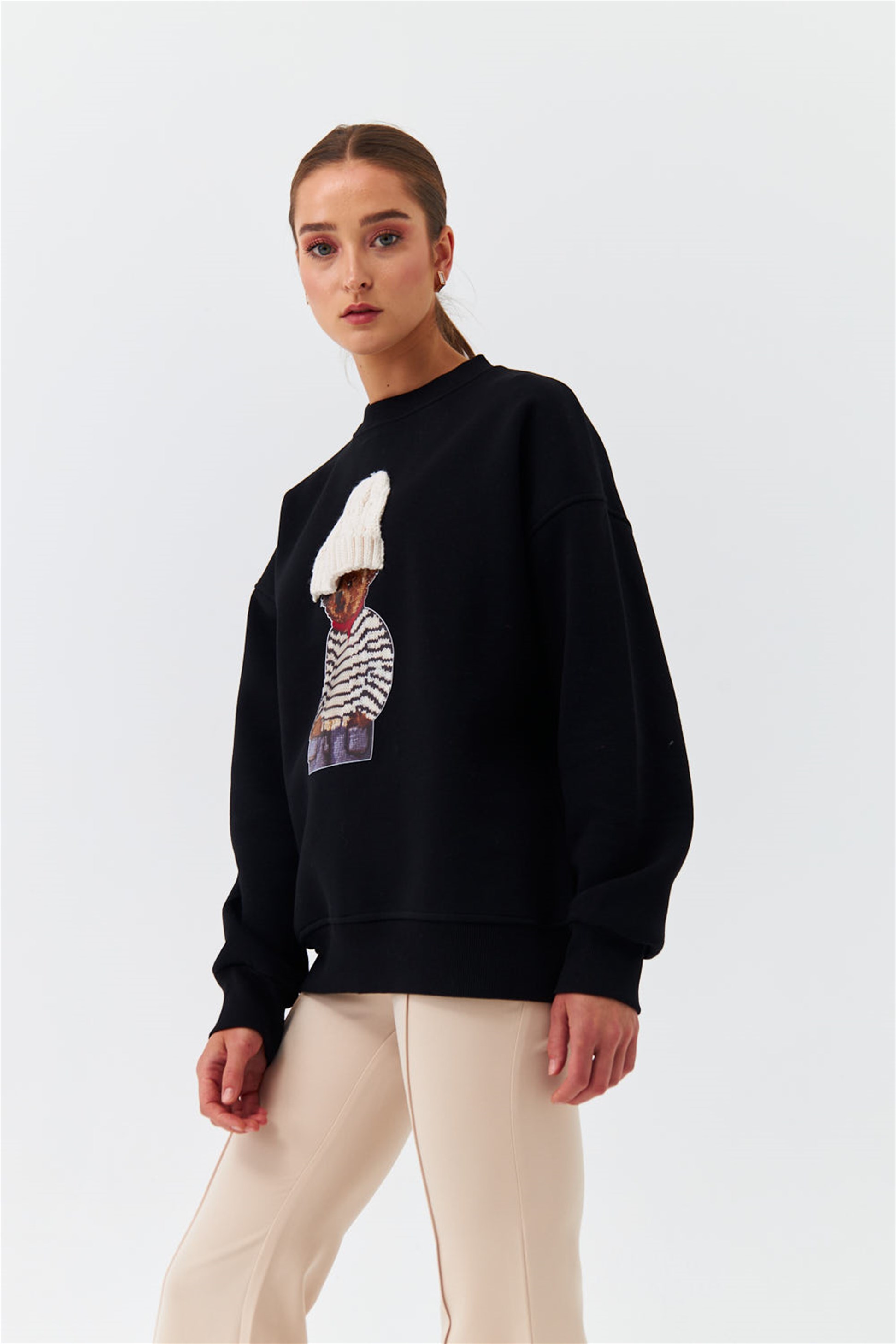Zara Pullover Rabatt 81 % DAMEN Pullovers & Sweatshirts Oversize Schwarz S 
