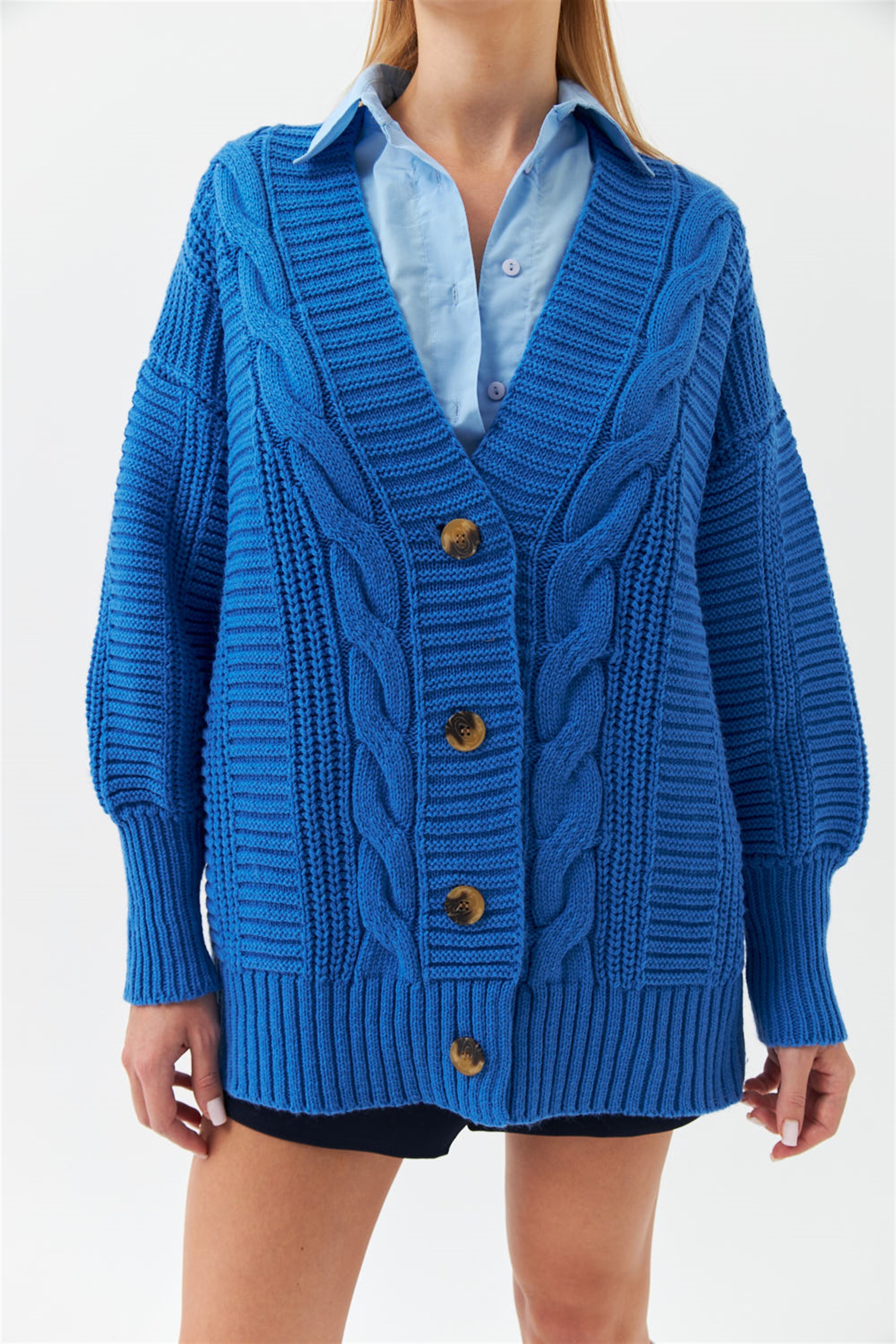 Rabatt 63 % Tintoretto Strickjacke DAMEN Pullovers & Sweatshirts Strickjacke Stricken Rosa 38 