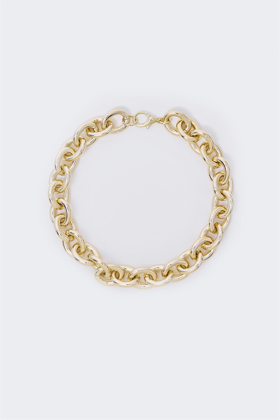 Thick Ringed Gold Womens Necklace